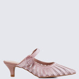 Fioren Comfy Heels In Rose GoldHeels - myballerine
