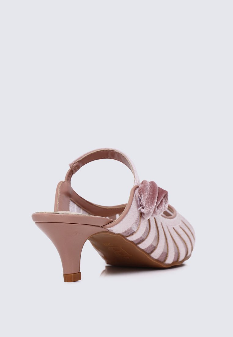 Fioren Comfy Heels In Rose GoldHeels - myballerine