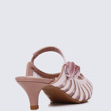 Fioren Comfy Heels In Rose GoldHeels - myballerine