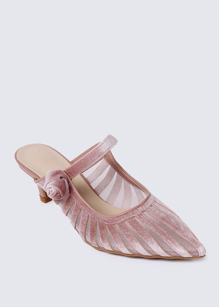 Fioren Comfy Heels In Rose GoldHeels - myballerine
