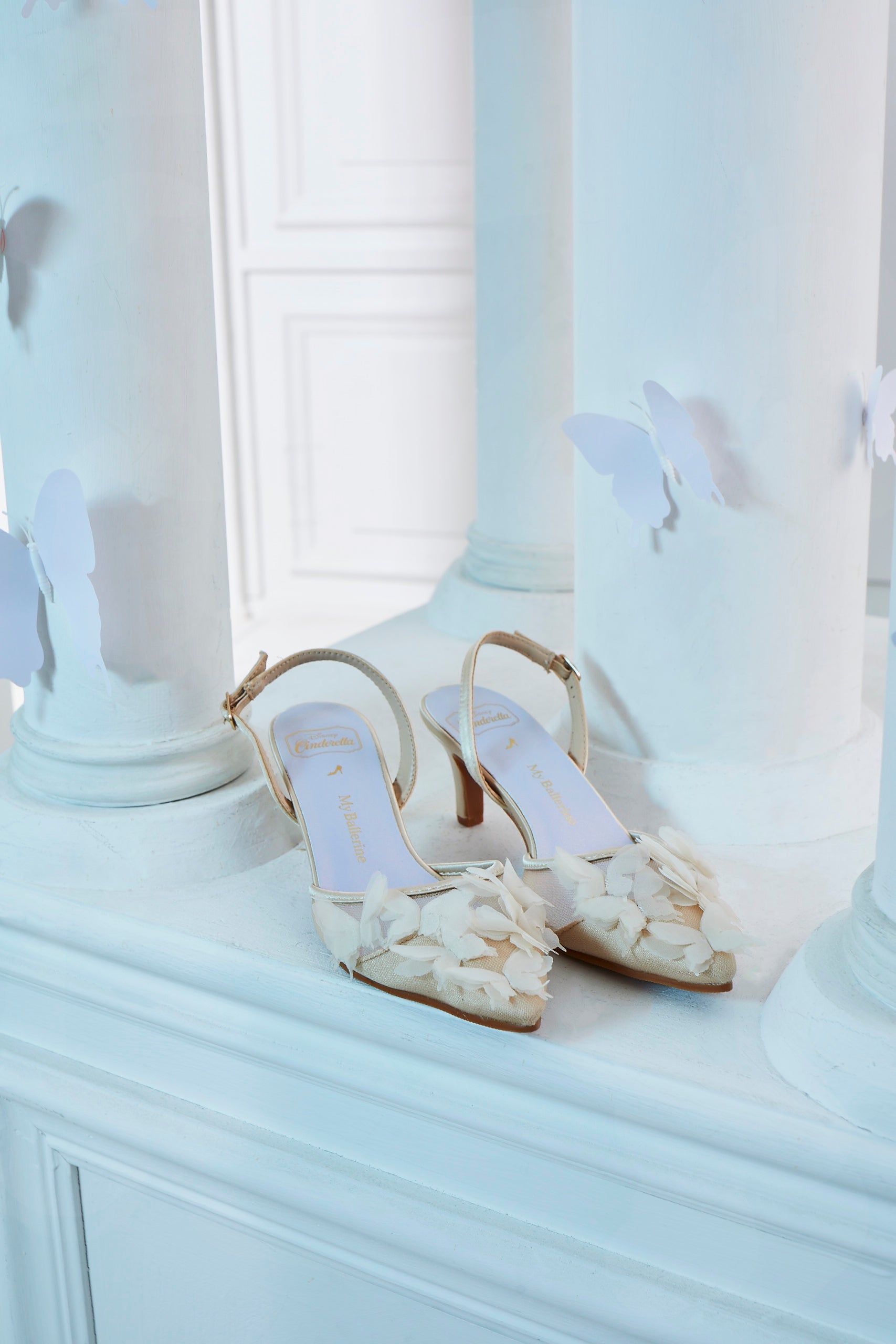 Fly to Your Dreams Comfy Heels In Champagne - myballerine