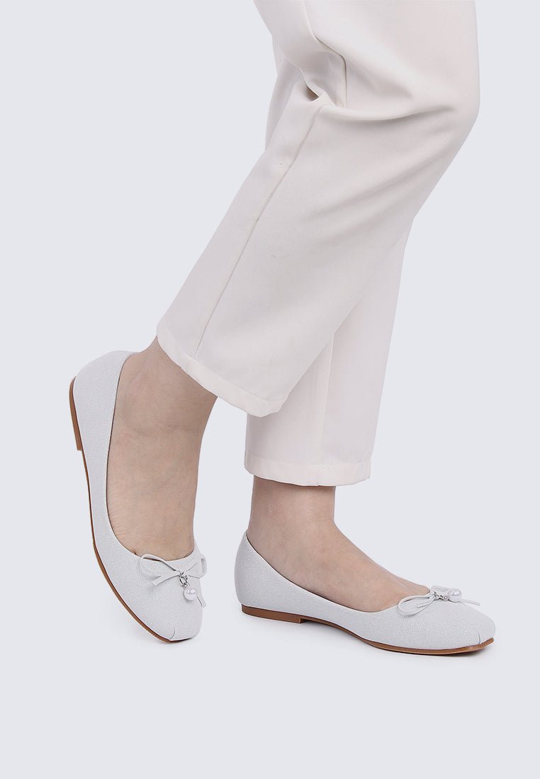 Gem Comfy Ballerina In SilverShoes - myballerine