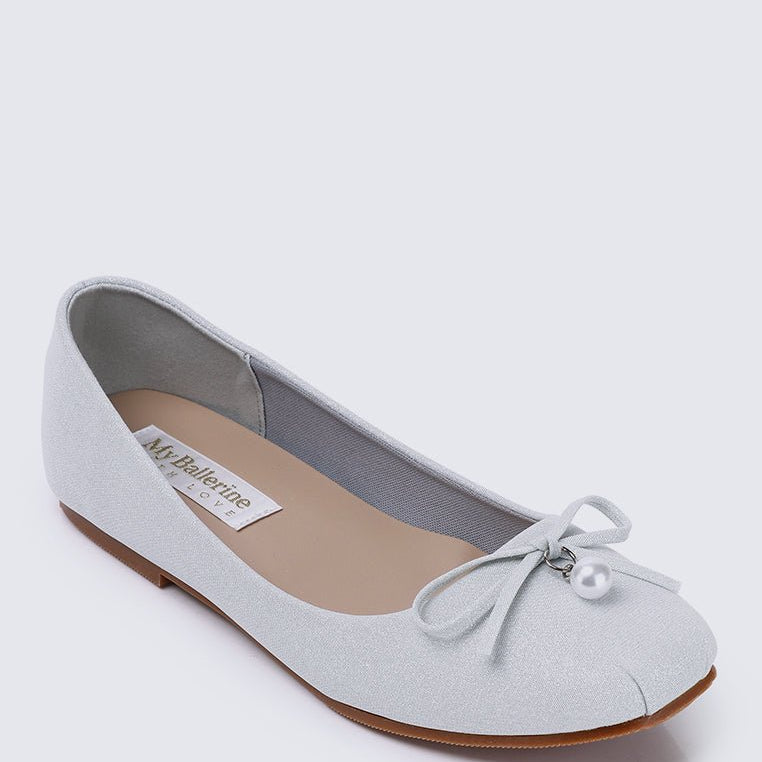 Gem Comfy Ballerina In SilverShoes - myballerine