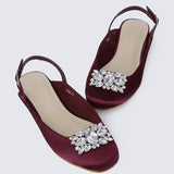 Gemie Comfy Ballerina In MaroonShoes - myballerine