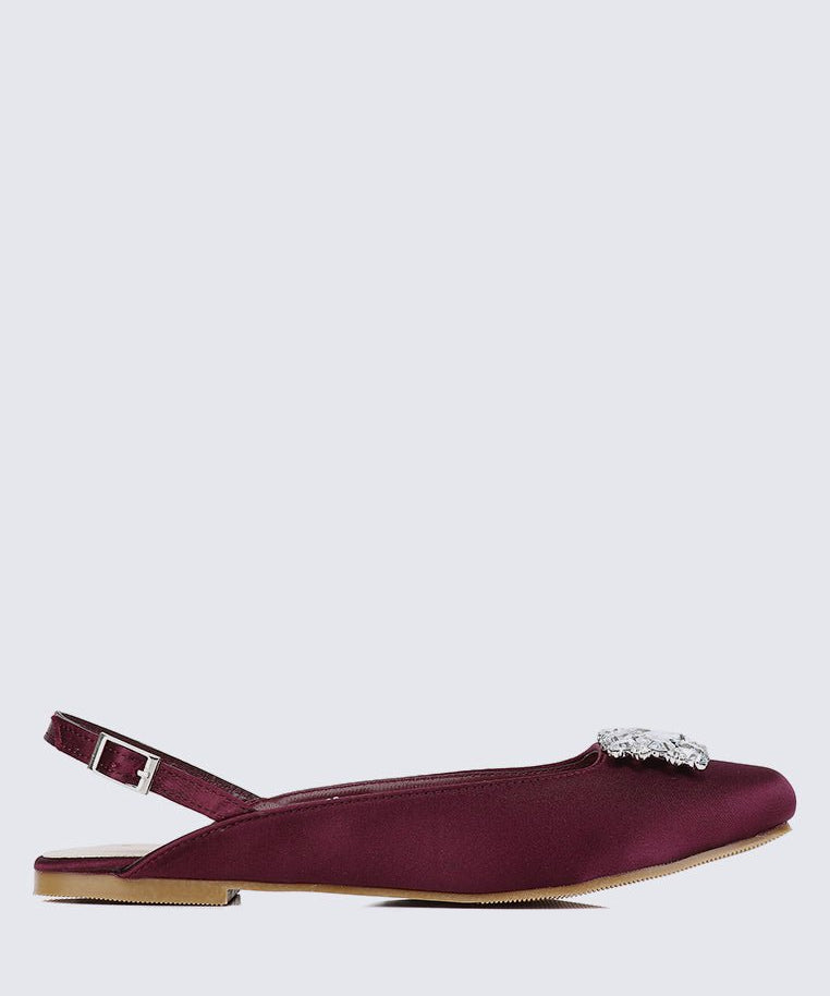 Gemie Comfy Ballerina In MaroonShoes - myballerine
