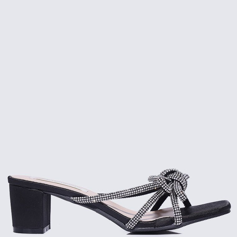 Genevieve Comfy Heels In BlackShoes - myballerine