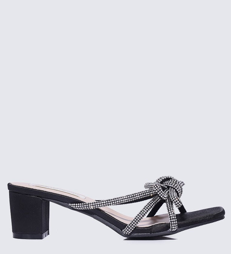 Genevieve Comfy Heels In BlackShoes - myballerine