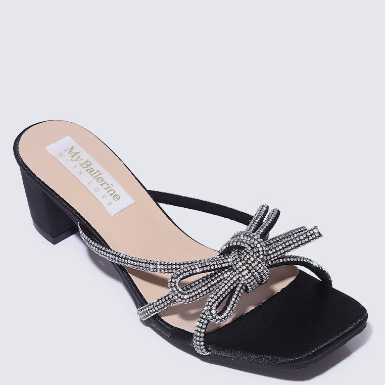 Genevieve Comfy Heels In BlackShoes - myballerine