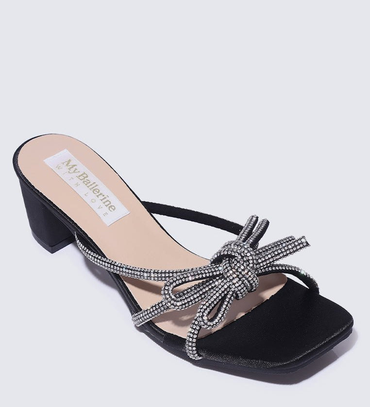Genevieve Comfy Heels In BlackShoes - myballerine