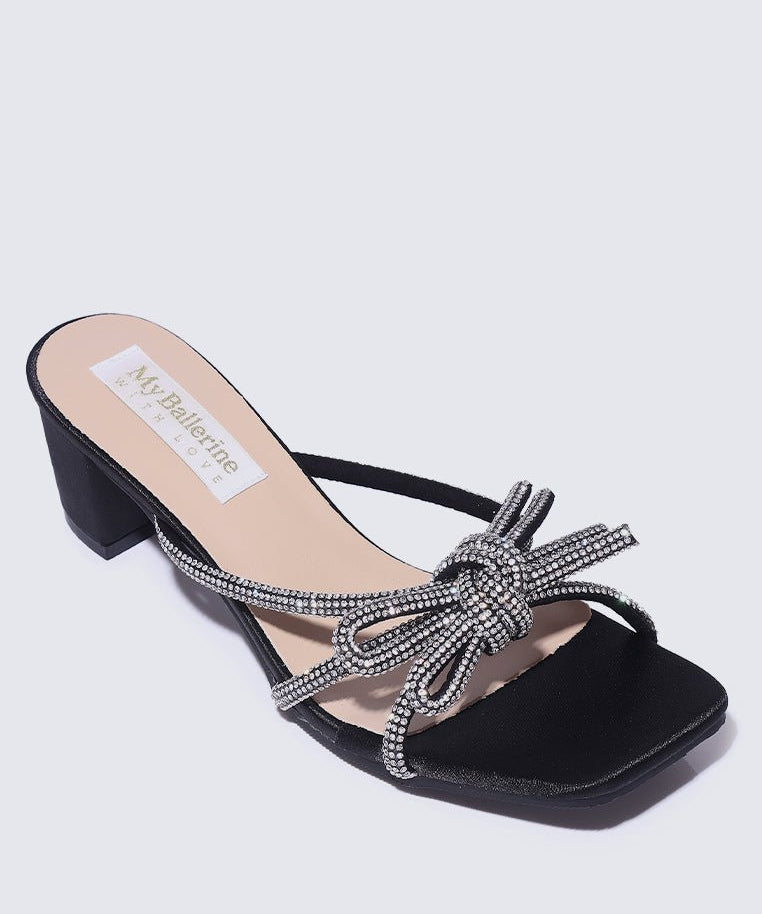 Genevieve Comfy Heels In BlackShoes - myballerine