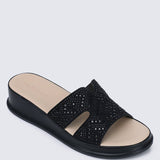 Gentle Feet Comfy Wedges In BlackShoes - myballerine