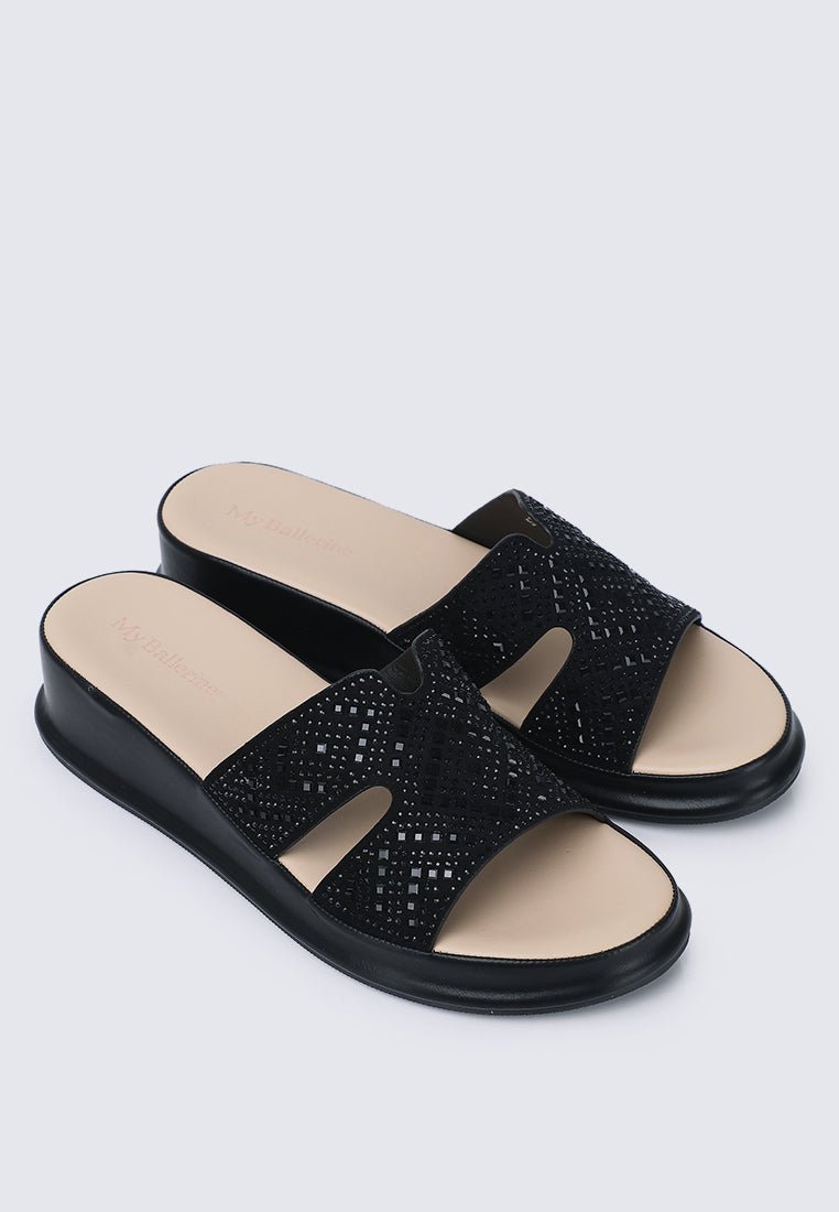 Gentle Feet Comfy Wedges In BlackShoes - myballerine