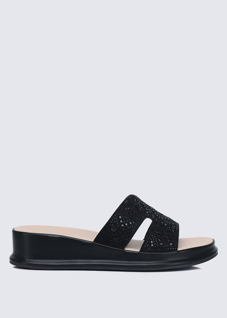 Gentle Feet Comfy Wedges In BlackShoes - myballerine