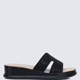 Gentle Feet Comfy Wedges In BlackShoes - myballerine