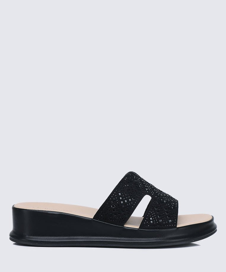 Gentle Feet Comfy Wedges In BlackShoes - myballerine