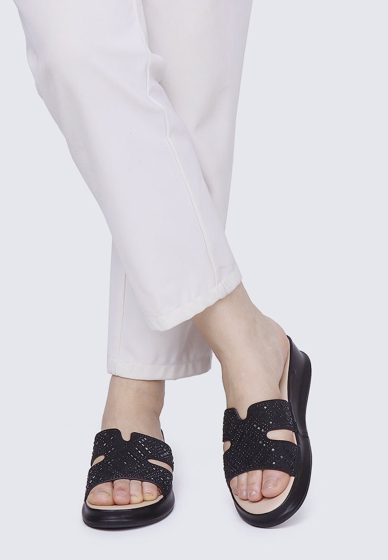 Gentle Feet Comfy Wedges In BlackShoes - myballerine