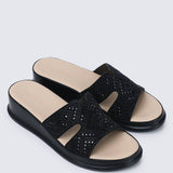 Gentle Feet Comfy Wedges In BlackWedges - myballerine