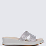 Gentle Feet Comfy Wedges In GreyShoes - myballerine