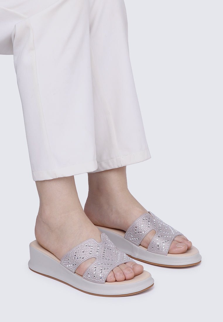 Gentle Feet Comfy Wedges In GreyShoes - myballerine