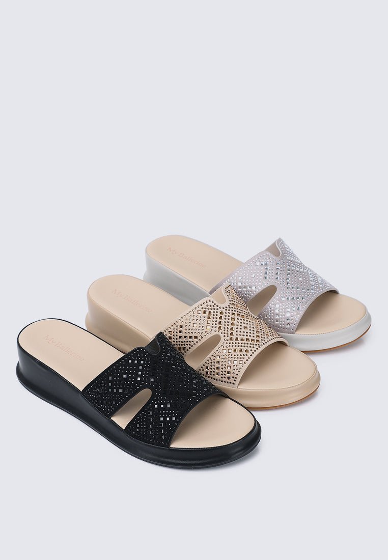 Gentle Feet Comfy Wedges In GreyShoes - myballerine