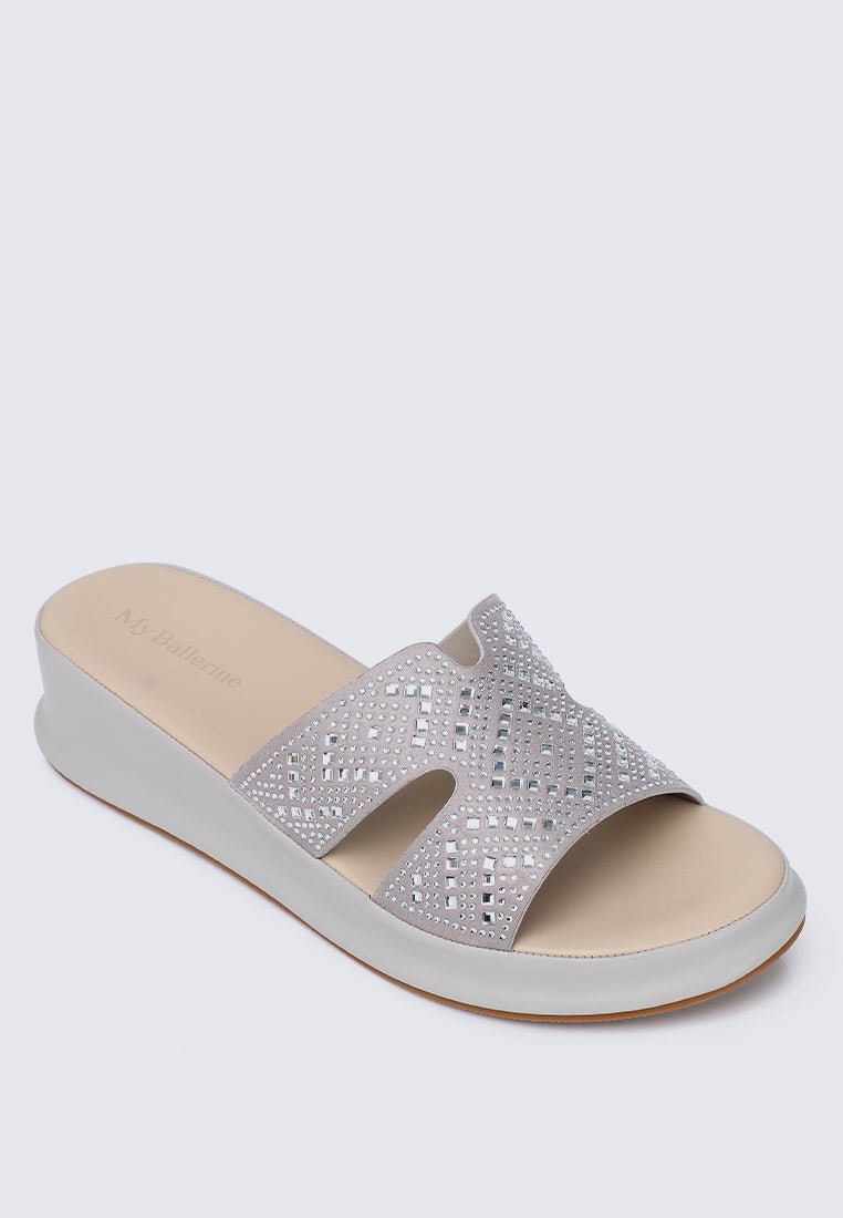 Gentle Feet Comfy Wedges In GreyShoes - myballerine