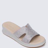 Gentle Feet Comfy Wedges In GreyShoes - myballerine