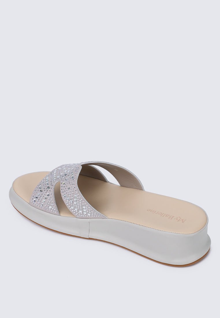 Gentle Feet Comfy Wedges In GreyShoes - myballerine