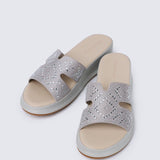 Gentle Feet Comfy Wedges In GreyWedges - myballerine