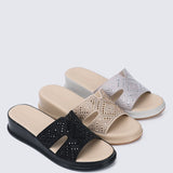 Gentle Feet Comfy Wedges In GreyWedges - myballerine