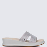 Gentle Feet Comfy Wedges In GreyWedges - myballerine