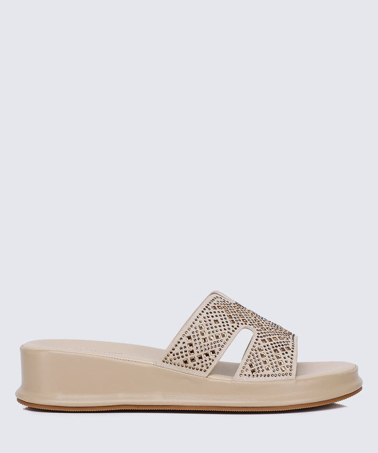 Gentle Feet Comfy Wedges In NudeShoes - myballerine