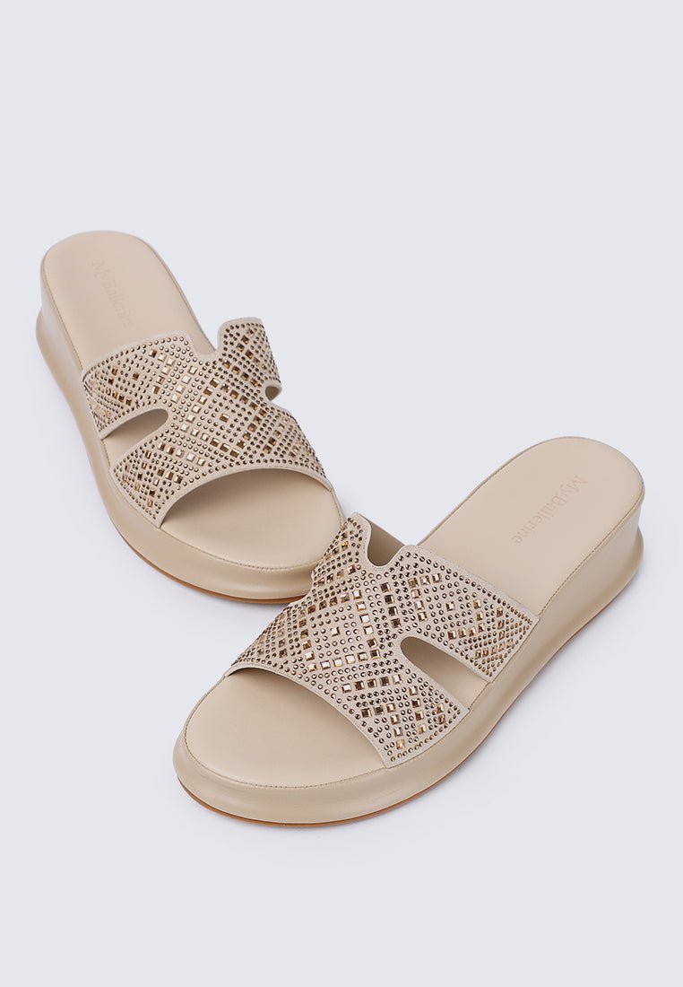 Gentle Feet Comfy Wedges In NudeShoes - myballerine