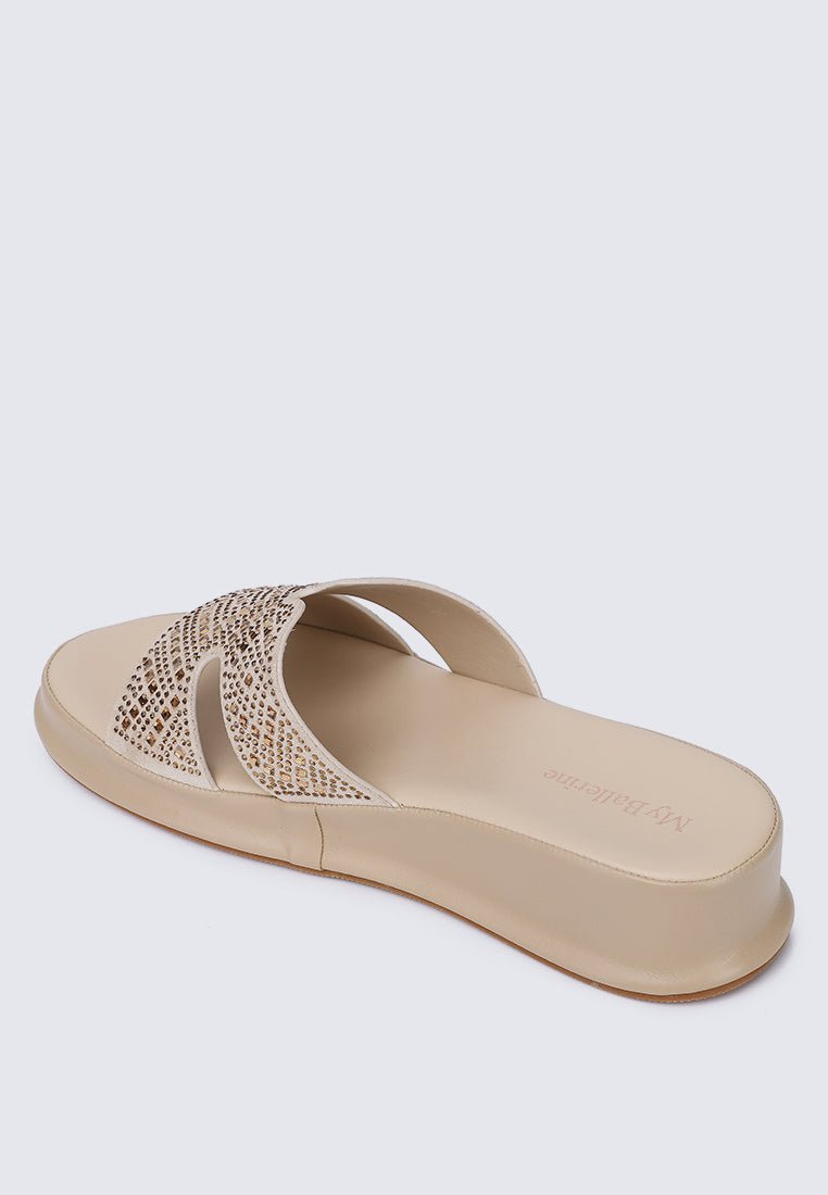 Gentle Feet Comfy Wedges In NudeShoes - myballerine