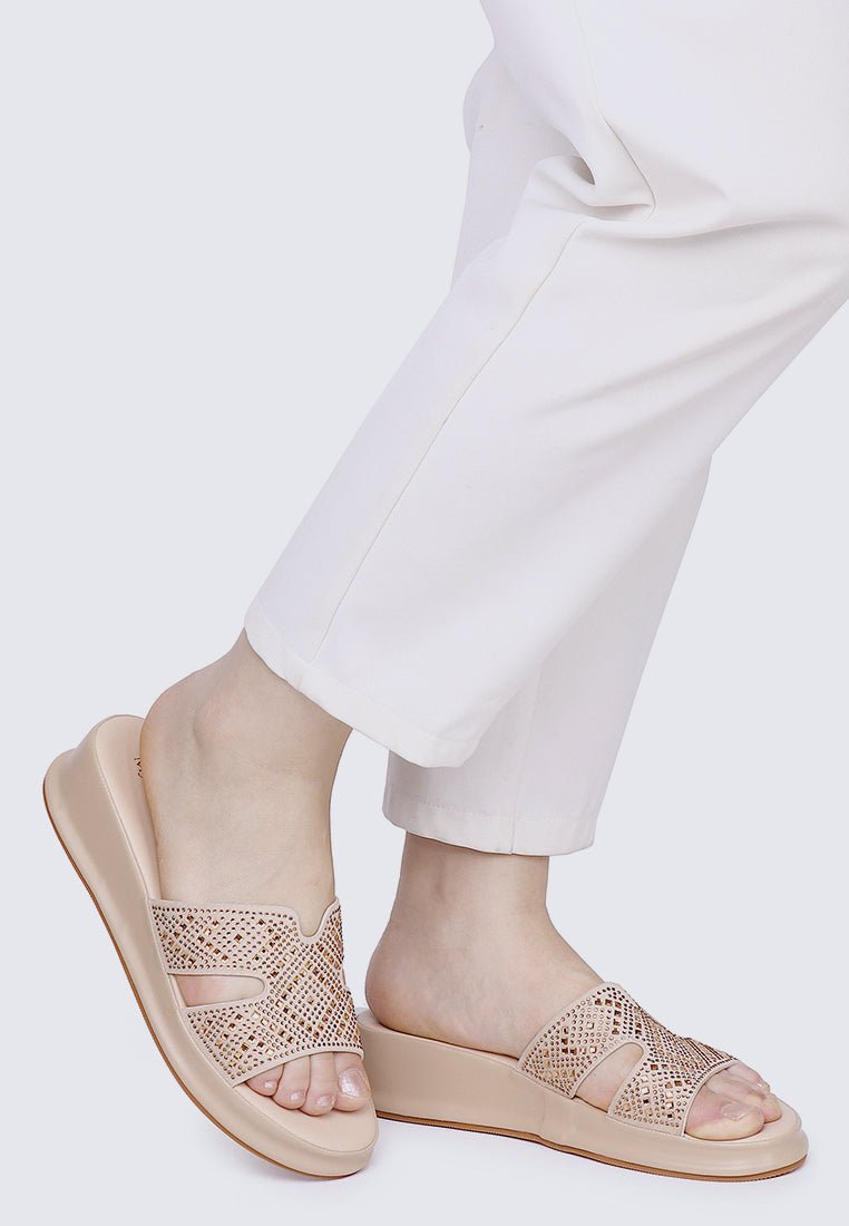 Gentle Feet Comfy Wedges In NudeShoes - myballerine