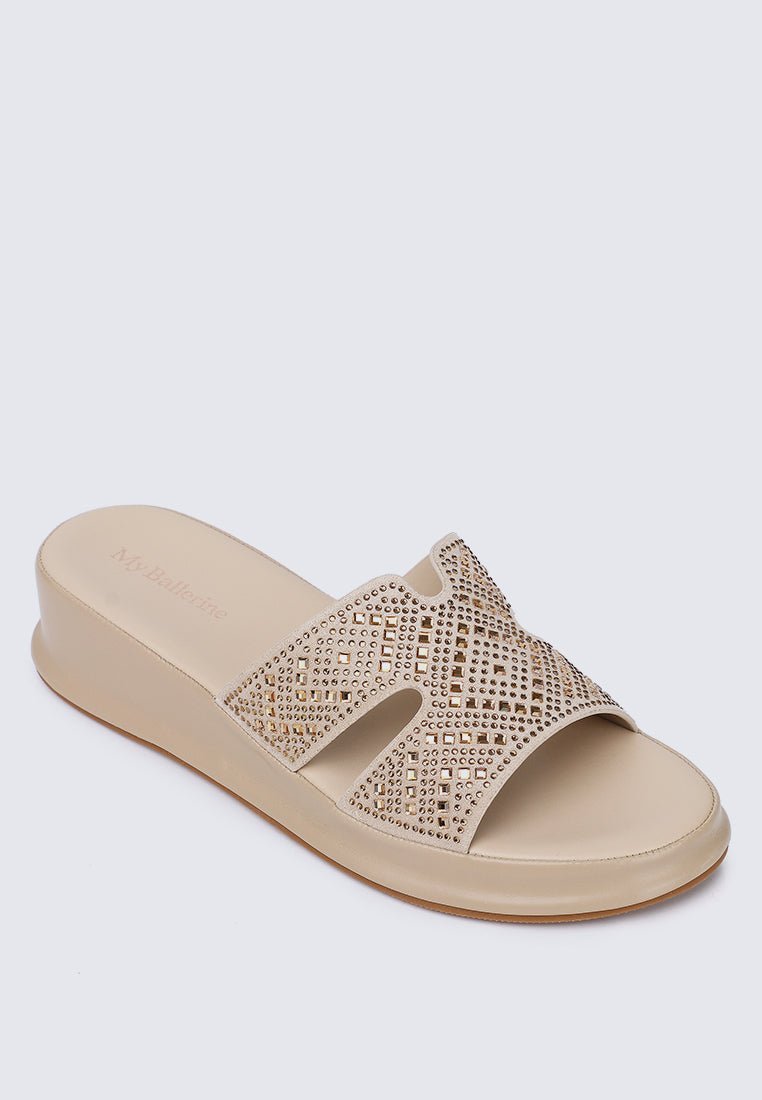 Gentle Feet Comfy Wedges In NudeWedges - myballerine