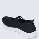 Gentle Walk Comfy Sneakers In BlackShoes - myballerine