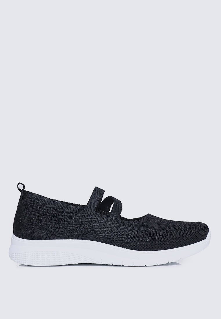 Gentle Walk Comfy Sneakers In BlackShoes - myballerine