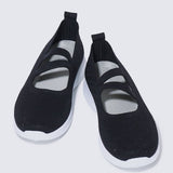Gentle Walk Comfy Sneakers In BlackShoes - myballerine