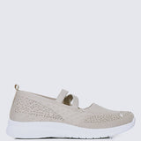 Gentle Walk Comfy Sneakers In NudeShoes - myballerine