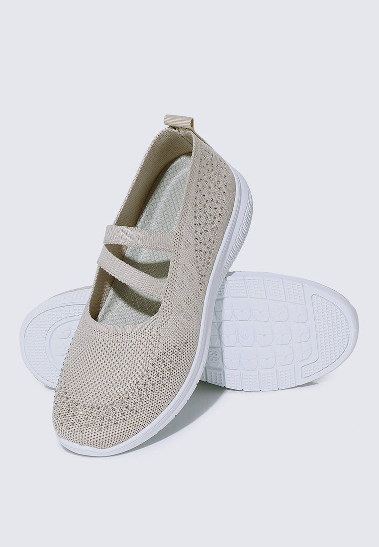 Gentle Walk Comfy Sneakers In NudeShoes - myballerine