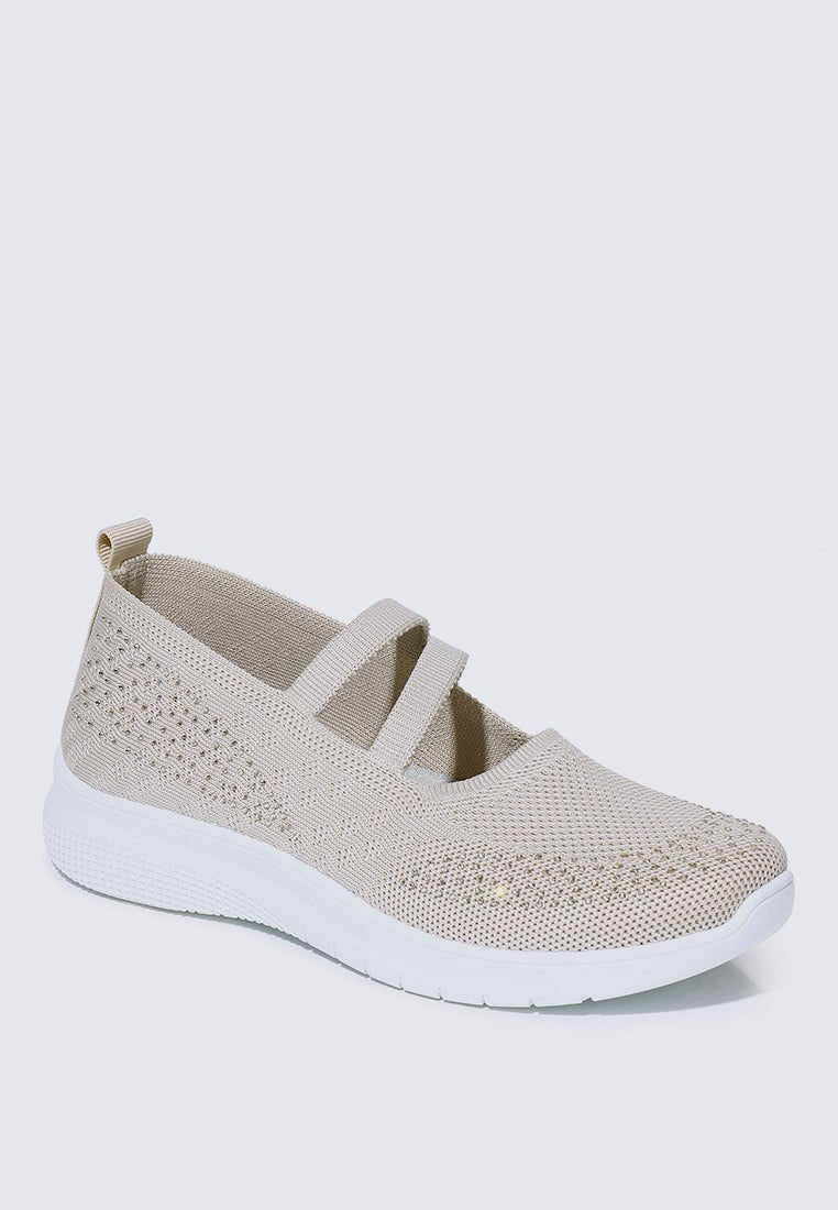 Gentle Walk Comfy Sneakers In NudeShoes - myballerine