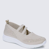 Gentle Walk Comfy Sneakers In NudeShoes - myballerine