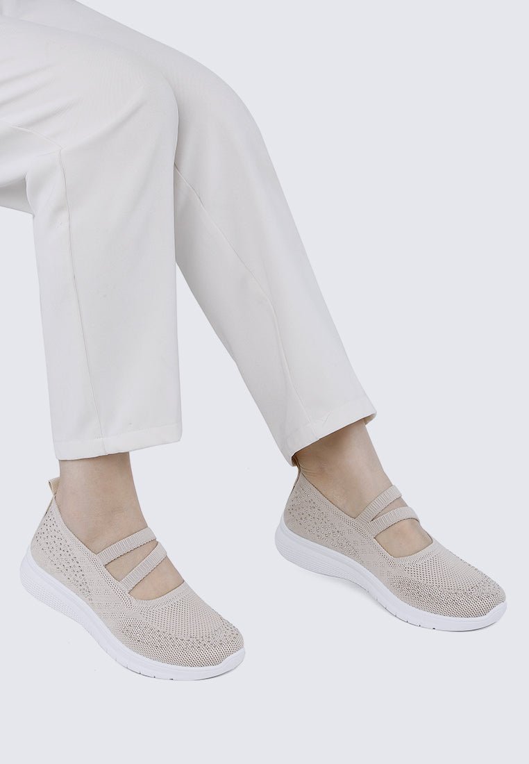 Gentle Walk Comfy Sneakers In NudeShoes - myballerine