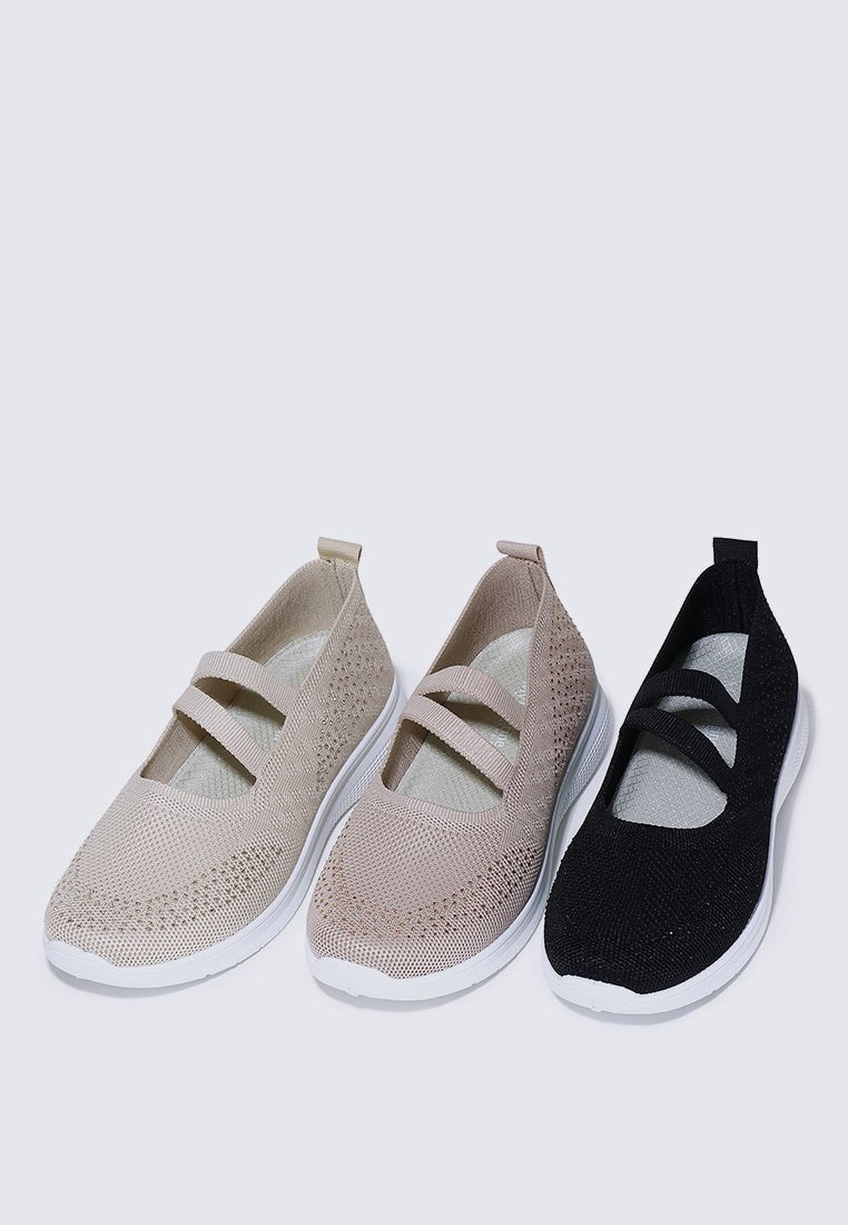 Gentle Walk Comfy Sneakers In NudeShoes - myballerine