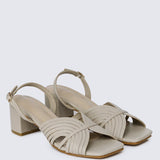 Gia Comfy Heels In AlmondShoes - myballerine