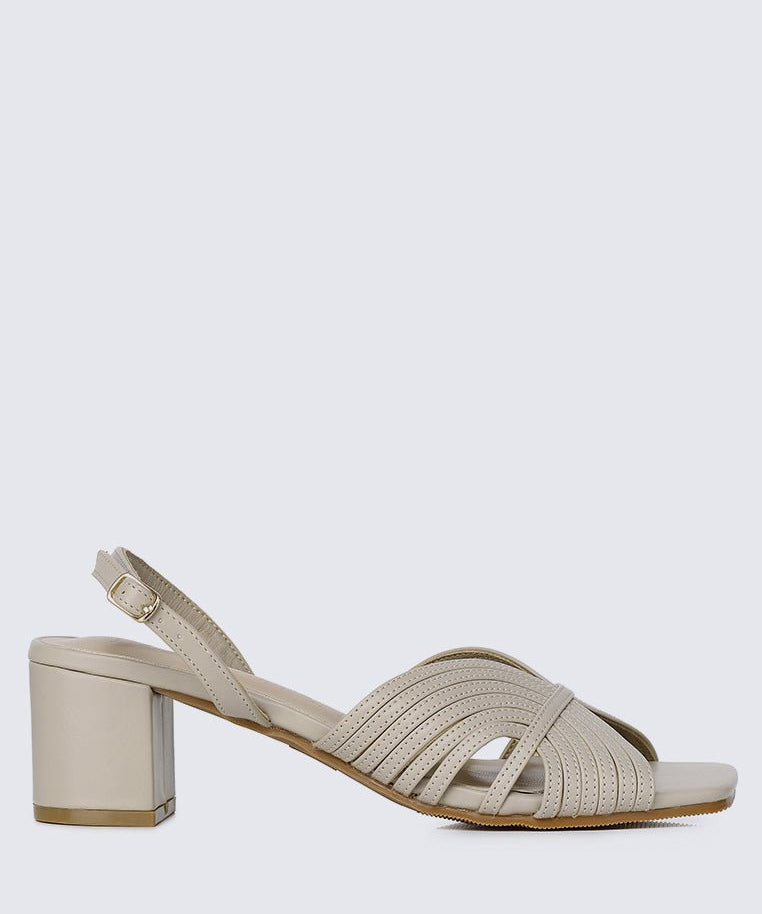 Gia Comfy Heels In AlmondShoes - myballerine