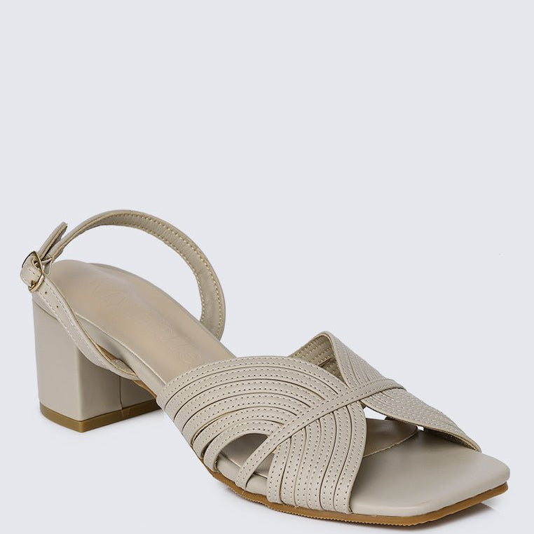 Gia Comfy Heels In AlmondShoes - myballerine