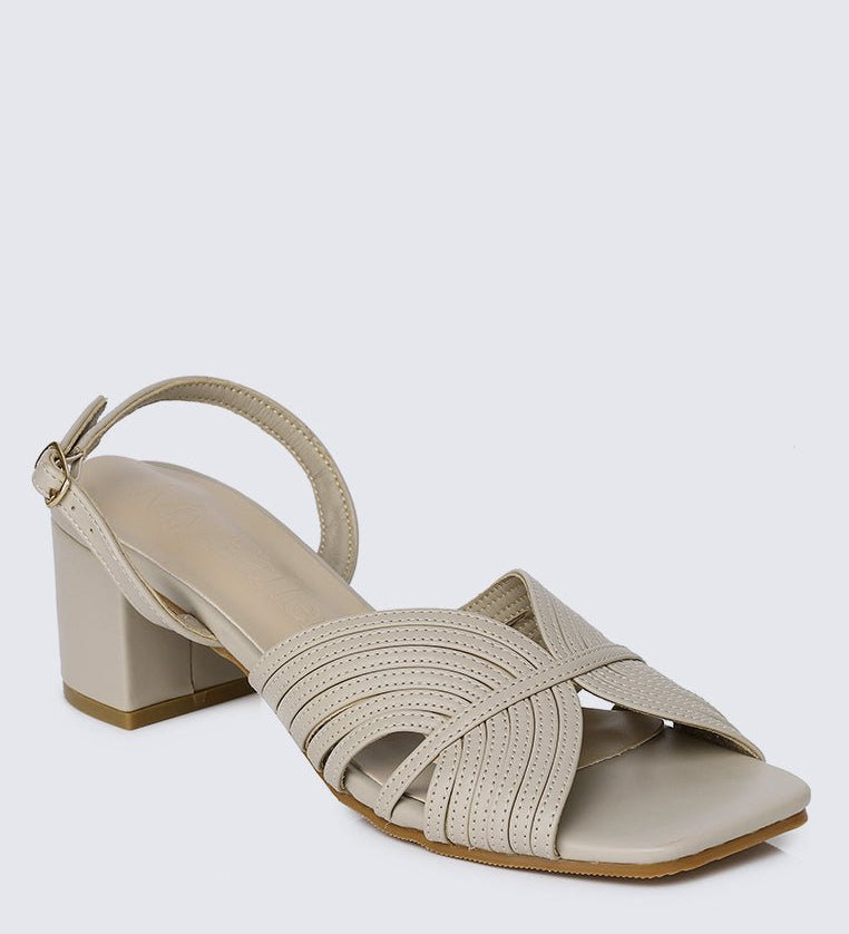 Gia Comfy Heels In AlmondShoes - myballerine