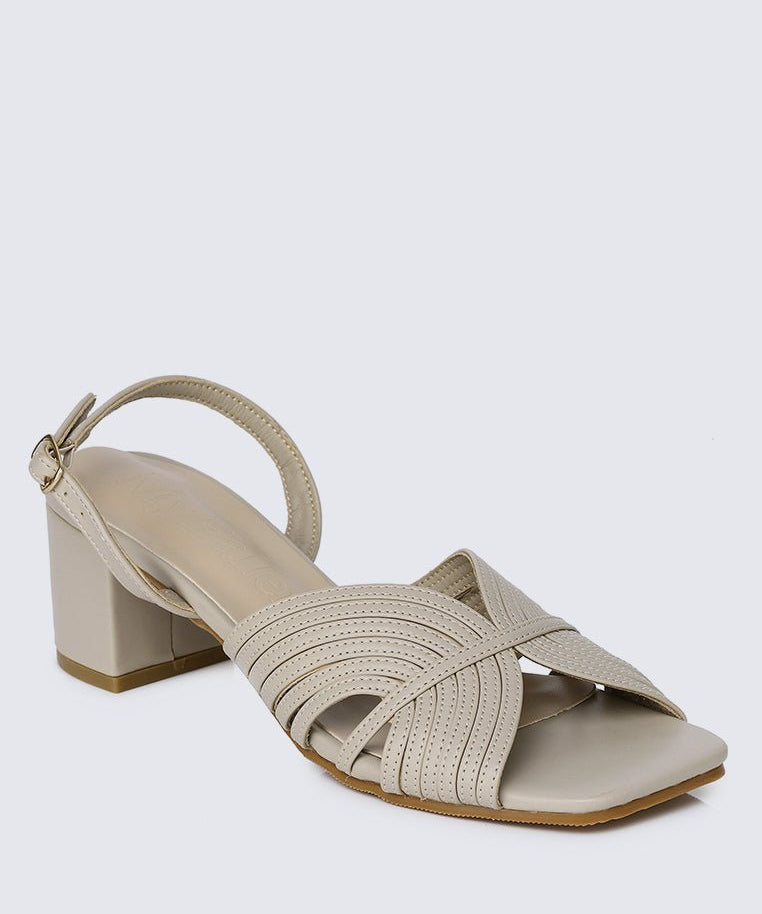 Gia Comfy Heels In AlmondShoes - myballerine