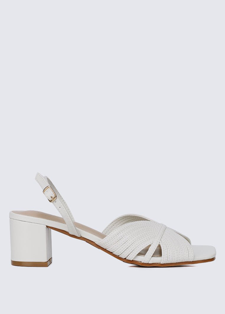 Gia Comfy Heels In Off WhiteShoes - myballerine
